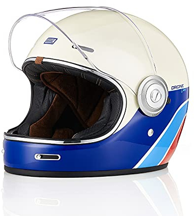 ORIGINE Full Face Integral Motorradhelm Vintage Retro Style Fiberglas Crash Helm ECE