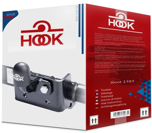 Hook starre AHK Anhängerkupplung kompatibel mit Opel Vivaro A Van 05.2001-2014 + universell Elektrosatz 7-polig