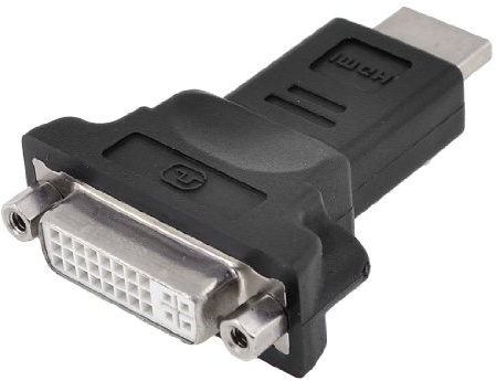 Ruilogod Audio Computer TV DVI-I DUAL LINK 24 + 5 Mujer a HDMI 19 Pines Male F/M Adaptador