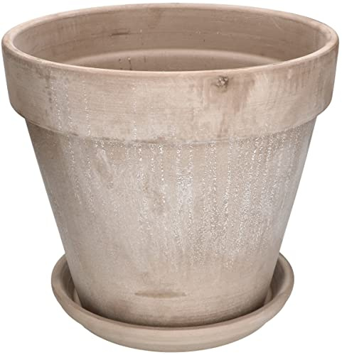 Kotarbau® Blomkruka, ytterkruka av terrakotta, mocka-färg, 31 cm i diameter, för inomhus och trädgårdar