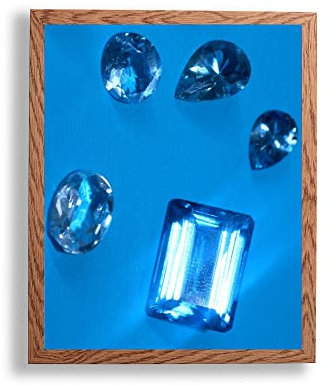 Bilderrahmen Topas N | 37,5x98 cm | Rustic Oak Dekor | Kunstglas klar | Poster Puzzle Diamond Painting
