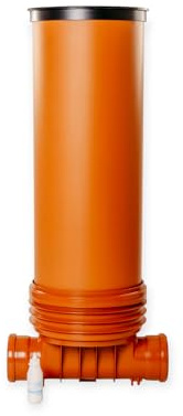 SP Kontrollschacht DN400 gerade DN110 DN125 DN160 komplett Set Abwasserschacht Schachtboden Steigrohr Deckel Drainage (Anschluss gerade DN160)