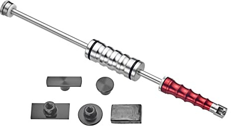 kauplus 7PCS Slide Hammer Dent Puller & Tab Kits Set, Auto Body Dent Removal Cold Glue Tab Kits