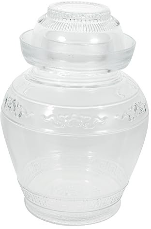 UPKOCH Tarro De Transparente Para Cocina Para Encurtidos y Verduras Bote Hermético Para Almacenamiento Refrigerador