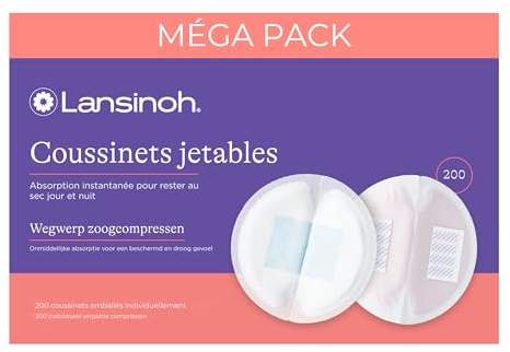 Lansinoh I Coussinets d'allaitement jetables X200