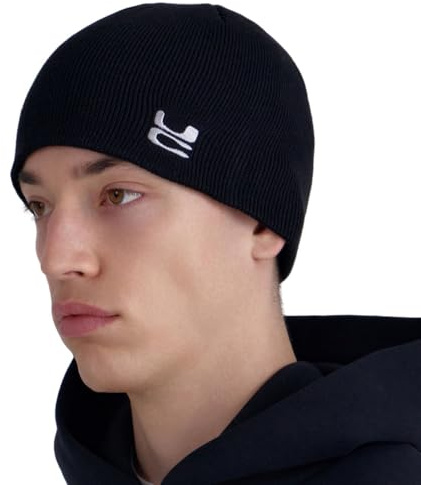 UNDERCONTROL Vier Jahreszeiten Keine Manschette Baumwolle Mischung Männer Frauen Unisex Stilvolle Plain Trawler Schädel Hut Strick Fisherman Beanie Korea (DE/NL/SE/PL, Alphanumerisch, M, L, Black)