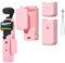 Buziba Custodia protettiva in silicone per DJI Osmo Pocket 3, custodia protettiva in silicone per action camera (nero)