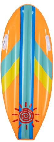 Bestway Wellenreiter in Surfboardform, Stars and Flowers, 114 x 46 cm (Orange)
