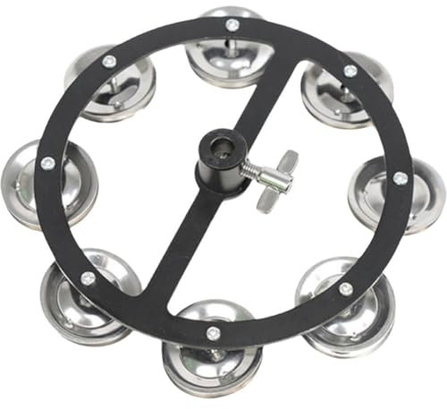 Muteitt Montierbares Becken-hi-hat-Tamburin Einreihigen Metallschellen, Schlagzeug-Becken-zubehör Für Schlagzeugspieler, Percussion-Trommel-hi-hat-zubehör
