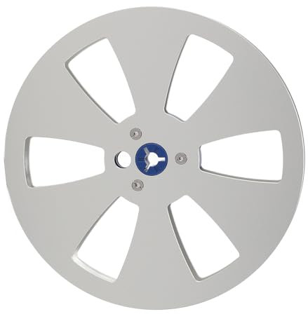 1/4 7 Zoll Leere Tonbandspule, 6-Loch-offene Tonbandspule, Aluminiumlegierung, Aufnahmerolle zu Rolle für Studer Öffnungsmaschinenteile für die (Silver)