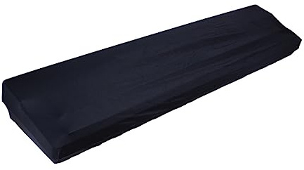 Abdeckung für E-piano Tastatur mit 88 Tasten, Elastischer Spandex Stoff | Kratzfest, Schwarz, Passend für Elektrische Klaviere und Tastaturen, Dekoration und Ausstellung