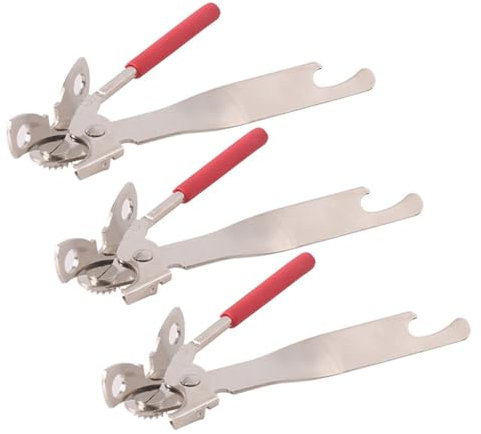 Cabilock Abrelatas Manual con Y Elevador de Tapa Resistente para Botellas Latas sin Asa
