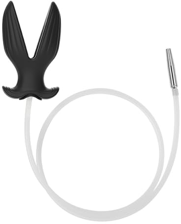 4.0 Harnröhren Dilatatoren Männer Analplug 2-in-1,V-Port Hohl Buttplug mit Stecker & Dilator Harnröhre Edelstahl Penis Plug,Katheter Harnröhre Mann,Po Dusche Anal Plug Analdusche Butt Plug (V, S)