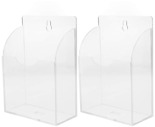 Ciieeo 2Pcs Transparent Ice Maker Scoop Holder - Space-Saving Acrylic Spoon Storage Organizer for Bar Ice Supplies
