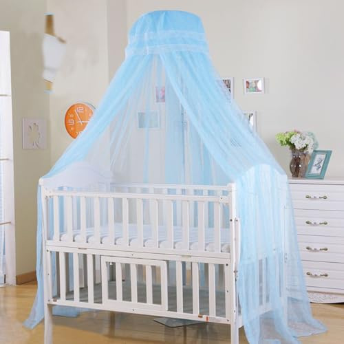 ITODA Baby barn myggnät universell säng baldakin spjälsäng andningsbart nät sängöverdrag nät hängande säng nät kupol myggnät för barn barnkammare sovrum (endast myggnät)