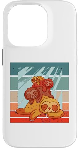 Sloth duerme acogedor Napilla de descanso Pila Pila Carcasa para iPhone 14 Pro