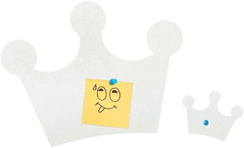 Pinnwand aus Filz, Pinnwand, Filz-Pinnwand, Notizbrett, dekorative Pinnwand für Zuhause, Büro, Schule, Wand, mehrfarbig (Milky White)