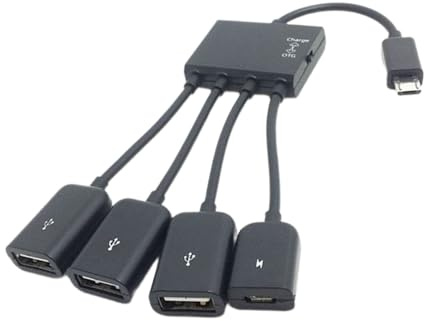 MicroUSB TypeC Power OTG Câble d'extension Adaptateur USB Répartiteurs Hub pour plusieurs périphériques Connexion USB OTG Hub