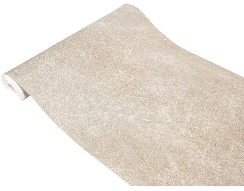 Klebefolie Möbel 45x100 cm | Möbelfolie selbstklebend in Steinoptik | Folie für Möbel zur einfachen Renovierung von Türen, Tischen und Regalen | Klebefolie dekorativ und abwaschbar | Sandbeton