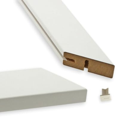 PEGBOARD Nutleisten Set MDF weiß 40×20 mm mit 3 mm Nut – Gehrungsleisten für Rahmenbau & Heizkörperverkleidung – 2×128 cm + 2×67 cm – inkl. Hoffmann-Schwalben