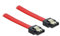 2x DELOCK Kabel SATA III 100cm rot ge/ge Metall