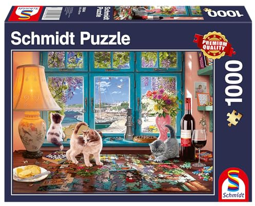 Schmidt Spiele 58344 Am Puzzletisch, 1000 Teile Puzzle