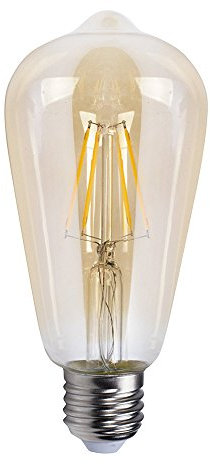 NCC-Licht LED Leuchtmittel E27 Vintage Edison ST64 Rustika 4W Gold extra warmweiß 2500K, Ersatz für 35W Glühlampe