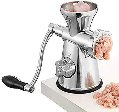 CGOLDENWALL 5L Electric Meat Grinder Meat Garlic Pepper Grinding Machine Heavy Duty Food Processing Machine with Double-Flour Blades