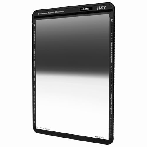 H&Y Umkehrverlaufsfilter Graufilter 100 x 150 mm / 0,6 ND (GND4 oder 2-Stufen) inkl. vormontiertem Magnetfilterrahmen (KR06)