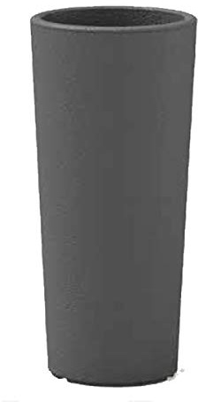 VECA Maceta grande redonda 'Clou' – Macetas y maceteros de alta calidad – gris topo – 100 cm de alto x 45 cm de diámetro