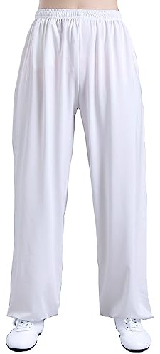 Pantaloni Kung Fu Tai Chi e Wing Chun Pantaloni da Uomo e da Donna Ampi e Piacevoli Arti Marziali