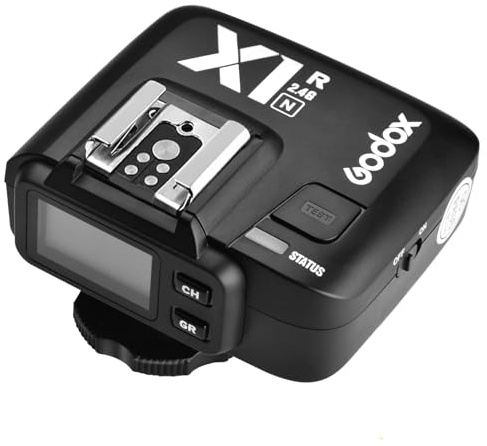 Godox X1R-N i-TTL 2.4G Wireless Remote Flash Trigger Receiver Compatible for Nikon Camera, HSS1/8000s, 5 Groups and 32 Channels,2.4G Wireless X System (Receiver Only)