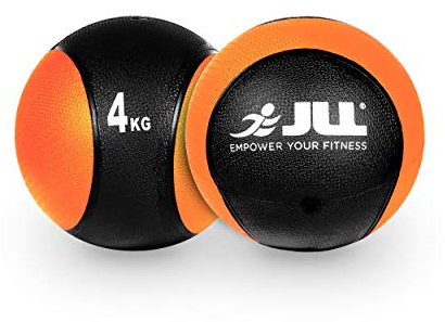 JLL Medicine Ball, 1-10KG Slam Ball for Strength Training, Single Ball | Heavy Duty Rubber, Colour Coded Weights, For Weight Training, Exercise, Fitness, MMA, Boxing, Home Gym Workout