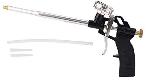 Garosa Schaumpistole PTFE, PU-Schaumpistole, Kartuschenpistole Hochleistungs-Dehnsprayapplikator zum Kartuschen, Füllen, Versiegeln, Heimschulbüroeinsatz 34 (L/min)