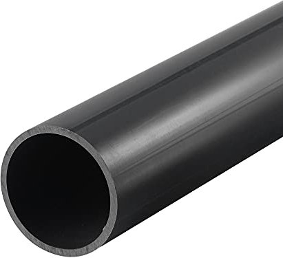 sourcing map Tube PVC Rigide Noir 36mm ID 40mm OD 50cm Tuyau PVC Pipe Résistant aux Chocs pour Conduites d'Eau, Artisanat, Décoration et Gaines de Câbles