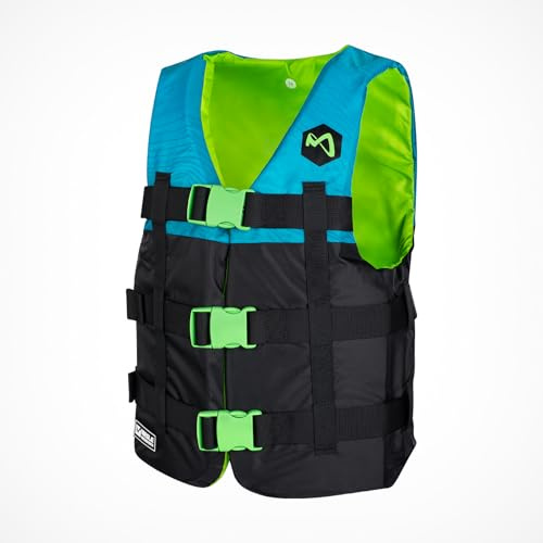 MESLE Schwimmweste H210, 2XS-4XL, Schwimmhilfe für Erwachsene & Kinder, Leichte 50N Auftriebsweste Herren & Damen, Prallschutzweste für Jetski, SUP, Wasserski, Kajak, Wakeboard