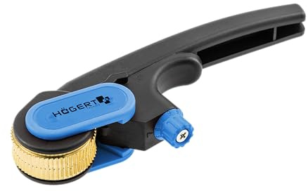 HÖGERT TECHNIK Abisolierzange >25 mm – für PVC, PE, RR, RN – Kabelabisolierer mit einstellbarer Schnitttiefe 0–5 mm – für große Rundkabel – Profi-Installationswerkzeug