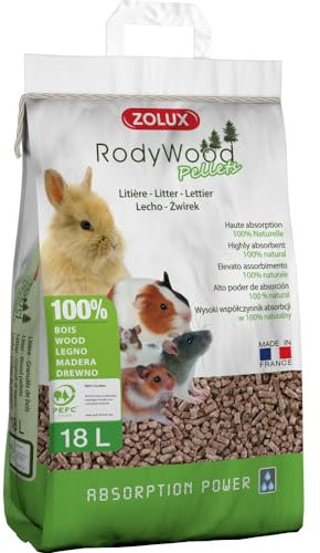 Zolux Litère granulés de Bois Rodywood 18 litres
