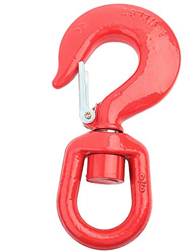 5T 5000 kg Roter Kranhaken, Rotierender Drehbarer Ösen aus legiertem Stahl Schwerkraft Rigging Hebeindustrie Schiffbau Rundhaken 5T