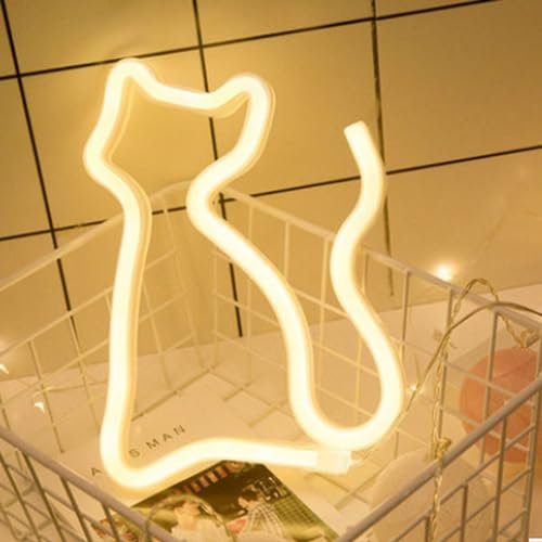 SUQ LED Marquee Letters Lights, Letter Lamp, Illuminated Bar Sign, Battery Powered, Letters Night Light, Light Up Letters Decoration, Industrial Style, for BAR Pub Home Party Wedding Wall(cat)