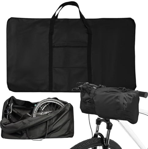 BORDEAG Fahrrad Transporttasche, Faltbare Fahrradtasche, Tragetasche Klapprad Fahrradtaschen, Mountainbike Faltrad MTB Rennrad Für Falträder Mit 26 Zoll-29 Zollarunter Fahrrad-Transportkoffer