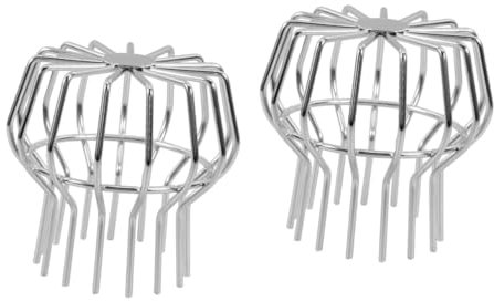 HOMSFOU 2pièces Garde De Gouttière Inoxydable Filtre Anti-blocage Pour Drainage De Balcon Et Extérieur Outil De Nettoyage Pour Évacuation Eau Protection Les Débris