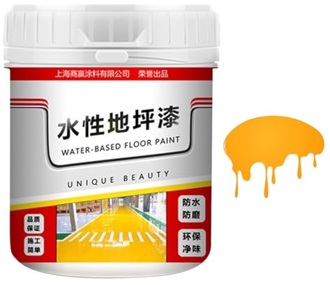 Pintura de suelo a base de agua, 500 g, pintura de hormigón impermeable de secado rápido | Pintura de hormigón con revestimiento antideslizante | Pintura para suelos de concreto | Revestimiento
