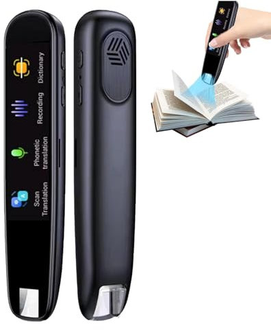 LIULIQ Scan Reader Pen, Scan Translator Pen with 112 Langage, 2.23 Digital Text To Speech Device, Reading Pen for Dyslexia, Instant Voice Translator for Learning Travel and Business Communications