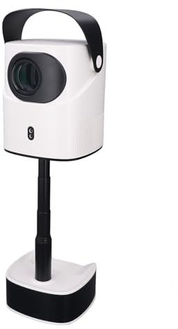 1080P High Definition Decoding Projector, Integrated Adjustable Height Stand Projector for Android 11, with HDR10, 99% Picture Clarity (UK Plug)