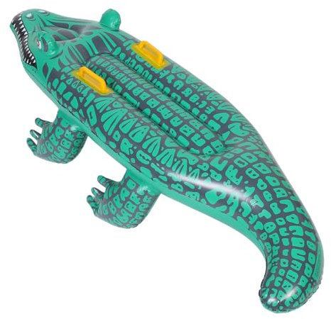 GLSTOY Inflatable Float Alligator Shaped Surfboard for Pool Use Inflatable Pool Surfboard Alligator Float for Swimming