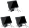 Pyugxab 3X Mini TV 7 Inch HD Monitor 800X480 Portable Car LCD Screens on DVD/CMMB Two Input for Passenger Cars Trucks