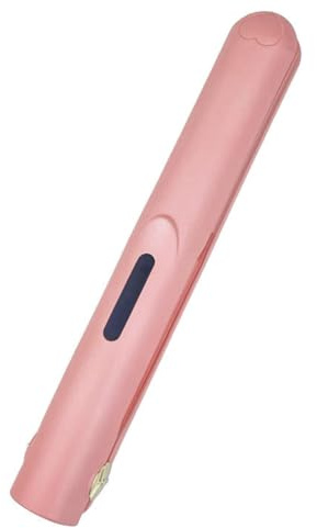Koolenry Mini Plancha de Pelo Pequeña de Doble Propósito con Pinza Portátil de Carga USB Inalámbrica para Rizar y Alisar el Flequillo