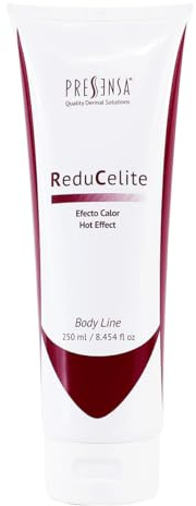 ReduCelite Gel Reductor Efecto Calor – Anticelulítico con Cafeína, Carnitina y Provislim – Favorece la Quema de Grasa y Reafirma la Piel – 250 ml