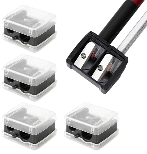 4 Stück Makeup Sharpener Anspitzer,Kosmetikspitzer,Schwarz Spitzer Dicke und Dünne Stifte,Anspitzer Dicke Stifte,Spitzer für Kajalstifte,für Cosmetics Stifte und Bleistift Augenbrauenstift,Lipliner